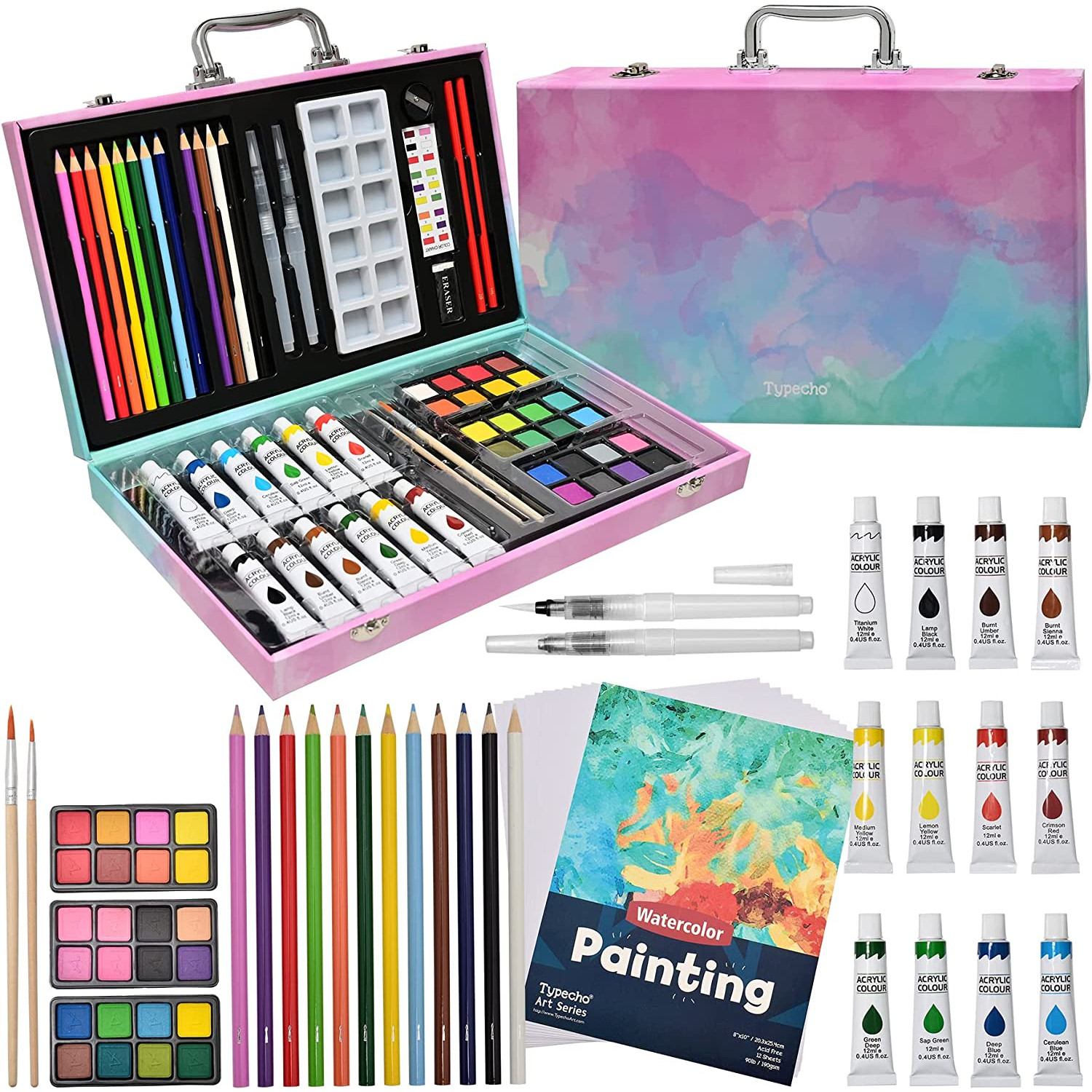 Water Drawing Board Kit, Reusable Imitation Rice Paper Feel Water Painting Art Board With Foldable Bracket For Calligraphy For Painting - View #4